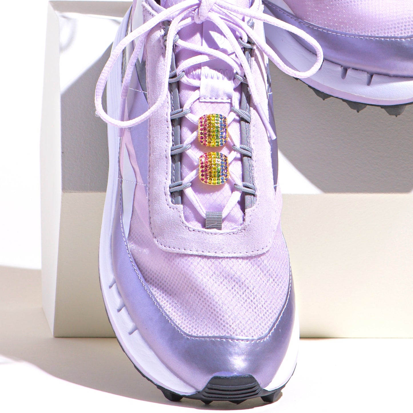 Rainbow Bling Shoe Charm
