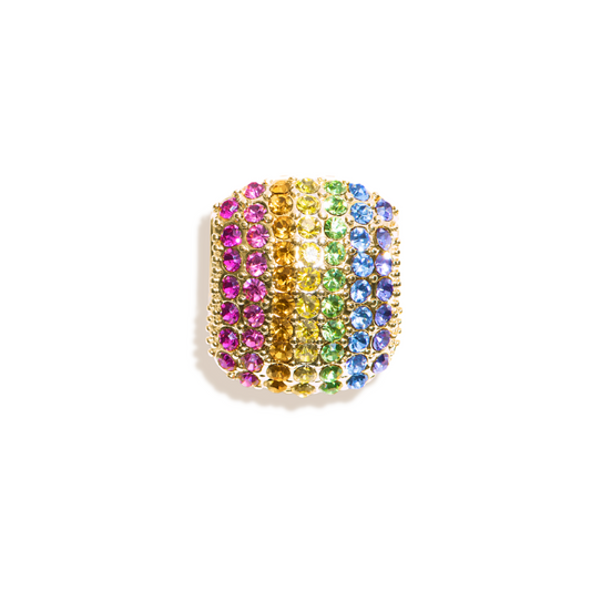 Rainbow Bling Shoe Charm