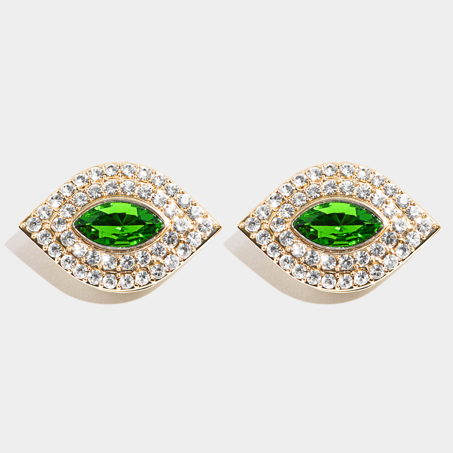 Evil Eye Gold Emerald Shoe Charms